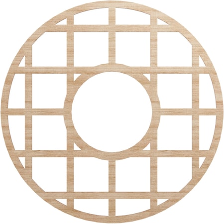 Ekena Millwork O'Neal Wood Fretwork Pierced Ceiling Medallion, Alder, 36"OD x 13 1/8"ID x 1/4"T CMWP36X36X0250ONAL